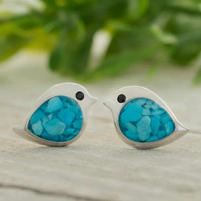 Chadds Ford Jewelry Rings Sterling Silver Sand Birdie Studs
