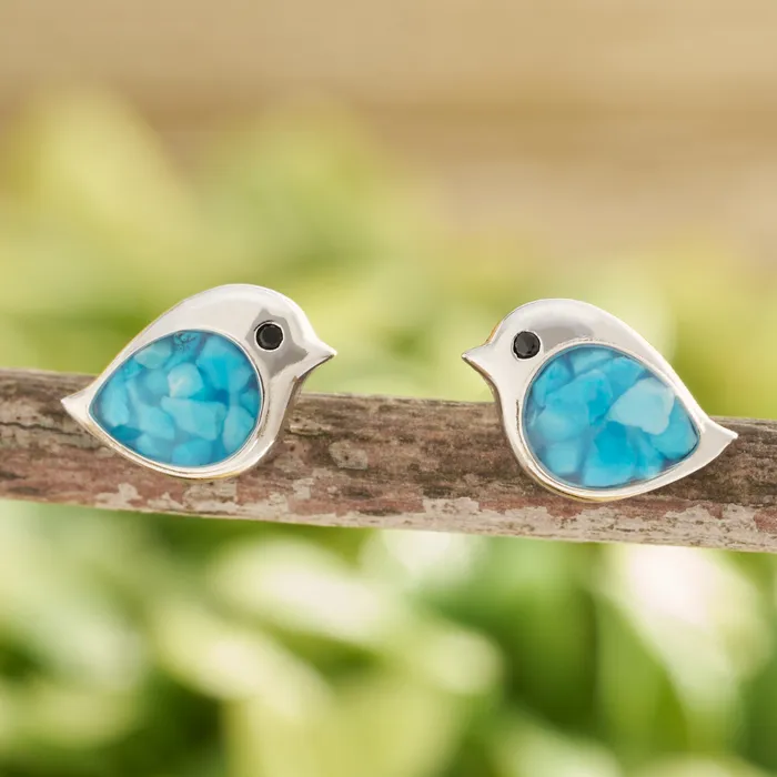 Chadds Ford Jewelry Rings Sterling Silver Sand Birdie Studs