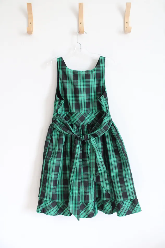 Chaps Necklaces Chaps Black Green Plaid Tulle Layered Dress Youth 16