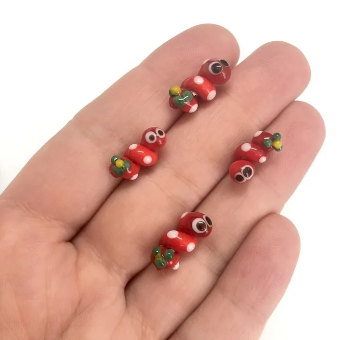 Charm Necklaces Peppy Beads Hand Made Murano Glass Xmas Decorations Snake Charm