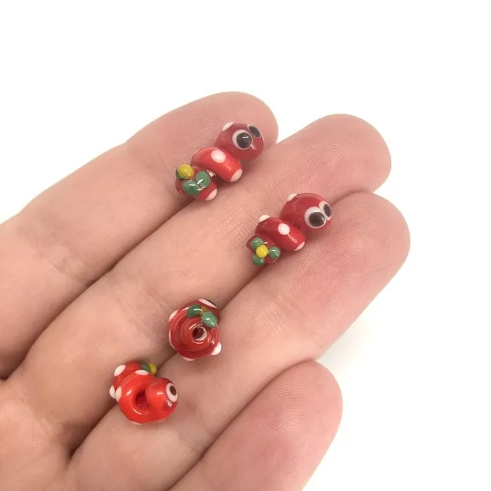 Charm Necklaces Peppy Beads Hand Made Murano Glass Xmas Decorations Snake Charm Charm Necklaces Peppy Beads Hand Made Murano Glass Xmas Decorations Snake Charm