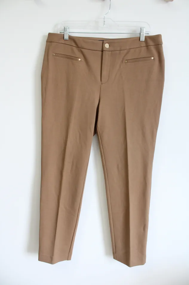 Charter Club Charter Club Camel Trouser Pants 12 Earrings
