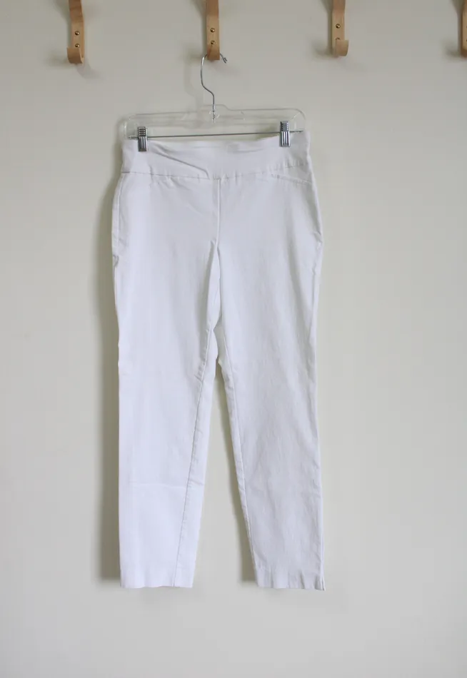 Charter Club Classic Fit White Stretch Pant 6 Charter Club Rings