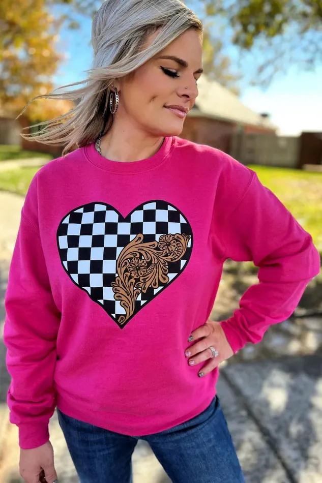 CHECKED IN LOVE SWEATER STERLING KREEK Earrings