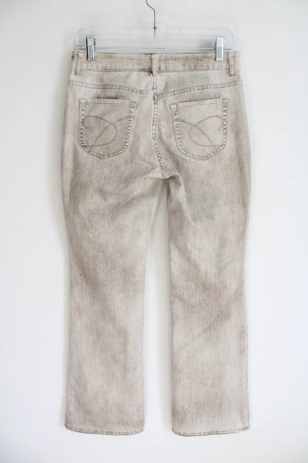 Chicos Necklaces Chicos Platinum Tan Denim Jeans 0 S4