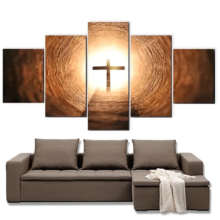 Christian Canvas Artbr Cross In The Light Lords Guidance Necklaces