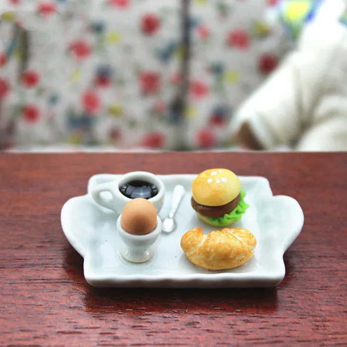 CJ Burger Plate Dollhouse Food 112 Scale Earrings