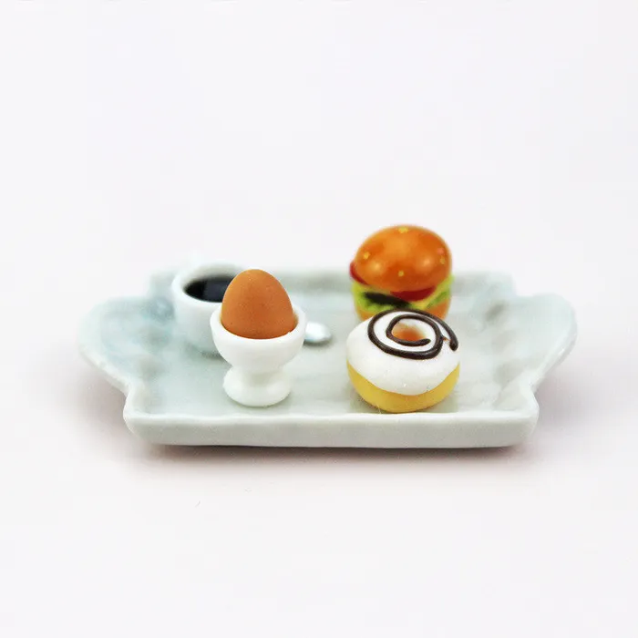 CJ Burger Plate Dollhouse Food 112 Scale Earrings
