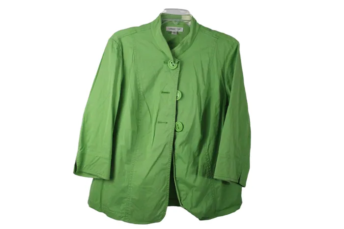 Coldwater Creek Green Jacket 18W Coldwater Creek Earrings