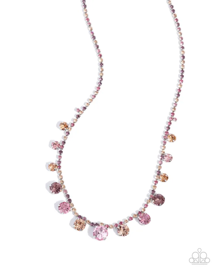 Colorful Countess Pink Paparazzi Accessories Earrings