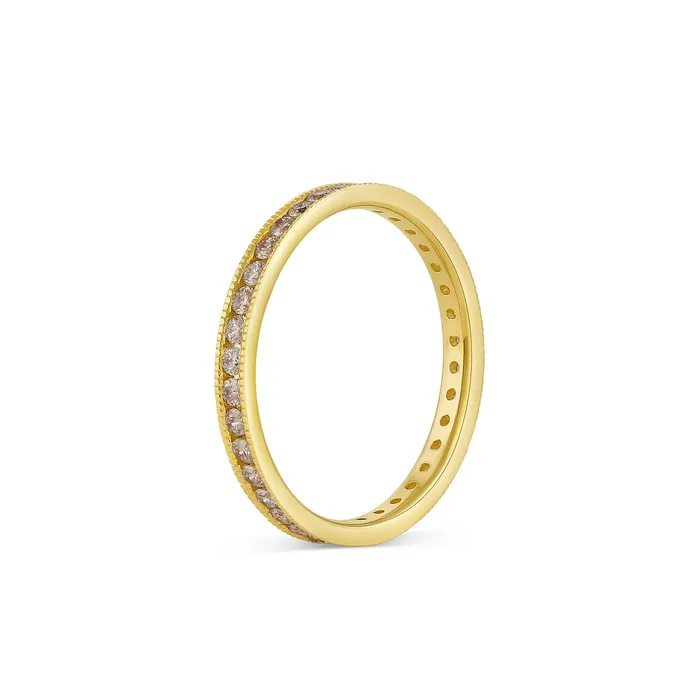 Consider Bridal Champagne Diamond Pea Pod Eternity Ring Rings Consider Bridal Champagne Diamond Pea Pod Eternity Ring Rings