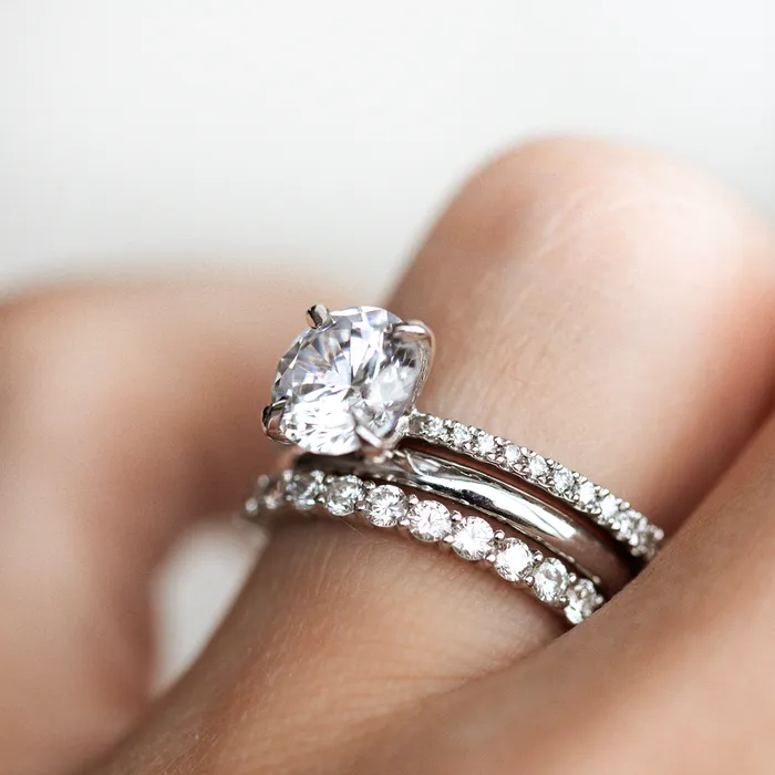 Consider Bridal Petite Peppercorn Band HalfEternity Rings Consider Bridal Petite Peppercorn Band HalfEternity Rings