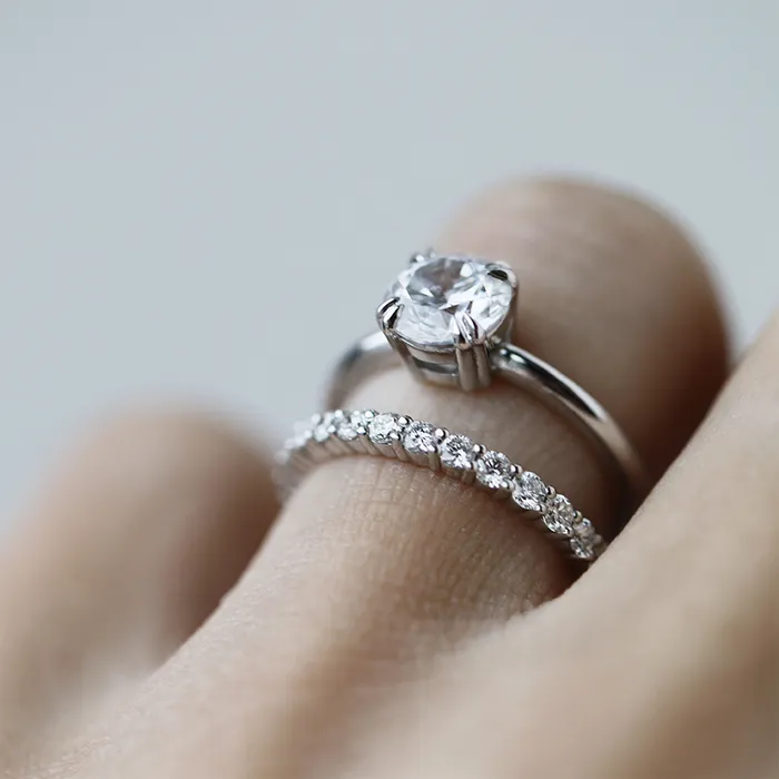 Consider Bridal Petite Peppercorn Band HalfEternity Rings Consider Bridal Petite Peppercorn Band HalfEternity Rings