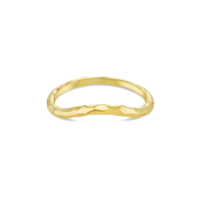 Consider Bridal Rings Hammered Chase Band