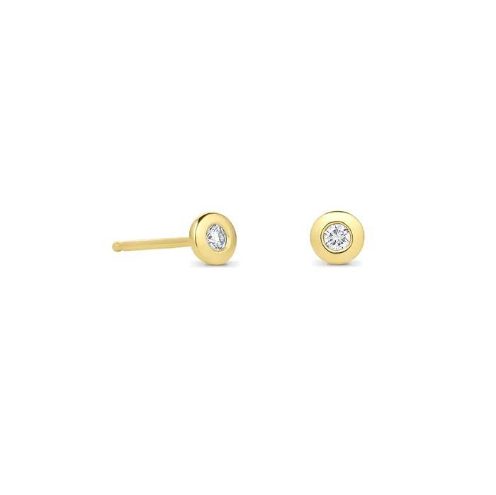 Consider the Wldflwrs Earrings Birthstone Bezel Stud Earrings