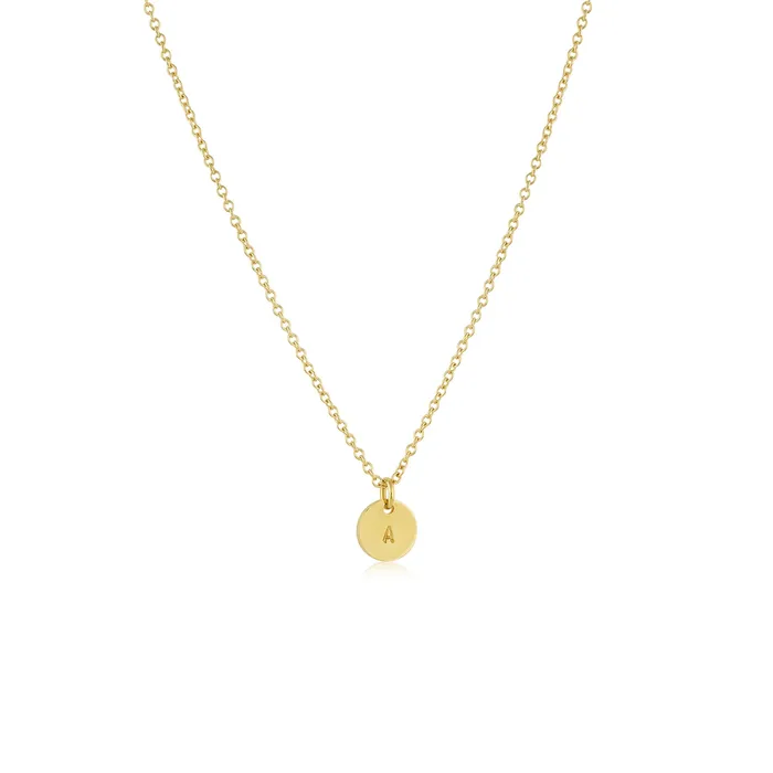 Consider the Wldflwrs Necklaces Disc Letter Necklace