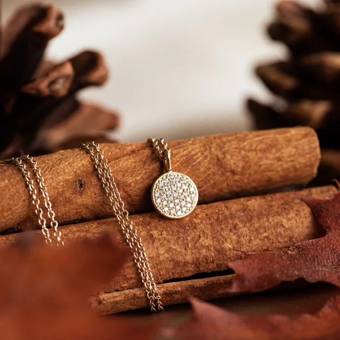 Consider the Wldflwrs Necklaces Small Pav Round Heritage Necklace Consider the Wldflwrs Necklaces Small Pav Round Heritage Necklace