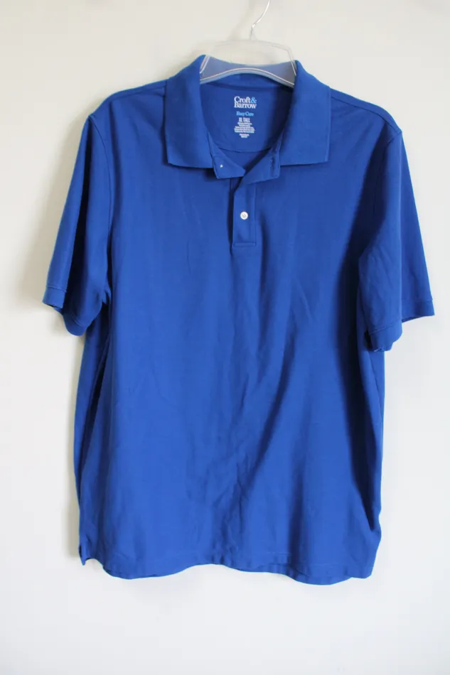 Croft Barrow Blue Polo Shirt XL Tall Croft Barrow Rings