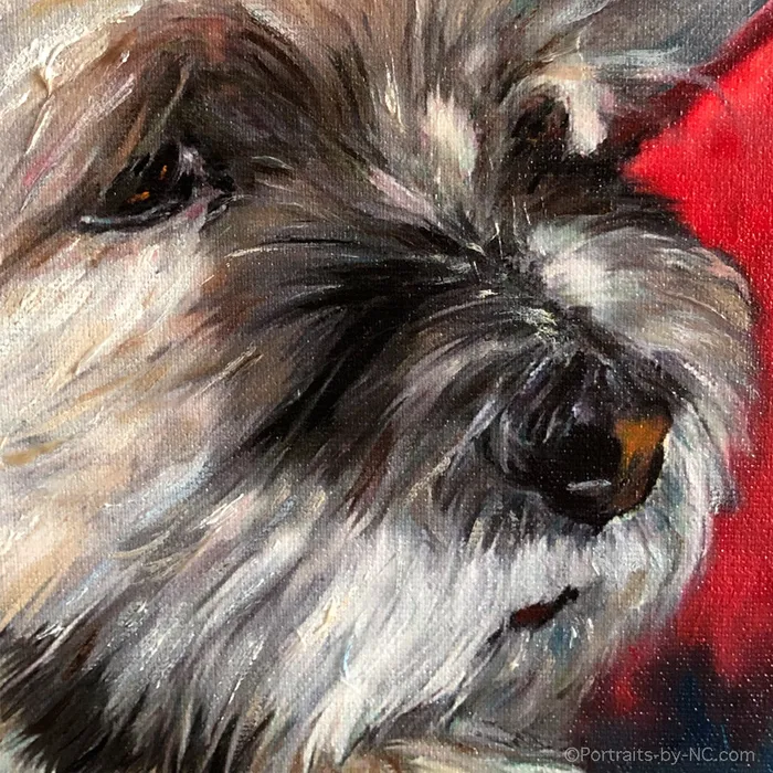 Custom Painted Dog Oil Portrait Portraits by NC Necklaces