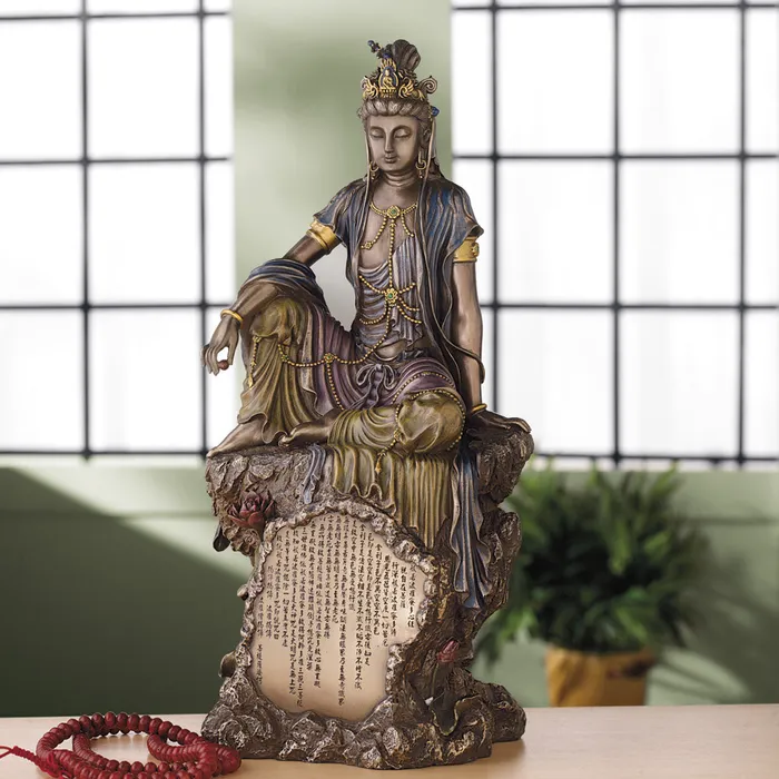 DC Necklaces Heart Sutra Kuan Yin Statue