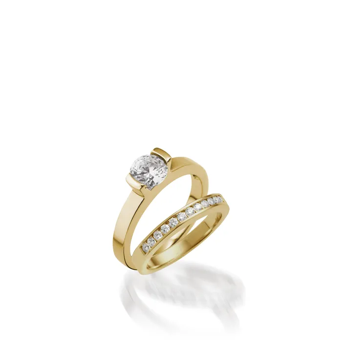 Delicia Solitaire Yellow Gold Engagement Ring John Atencio Rings Delicia Solitaire Yellow Gold Engagement Ring John Atencio Rings