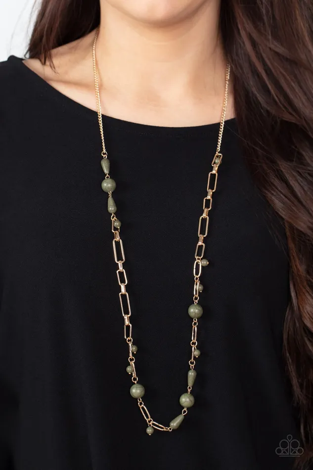 Desert Journey Green Paparazzi Accessories Earrings