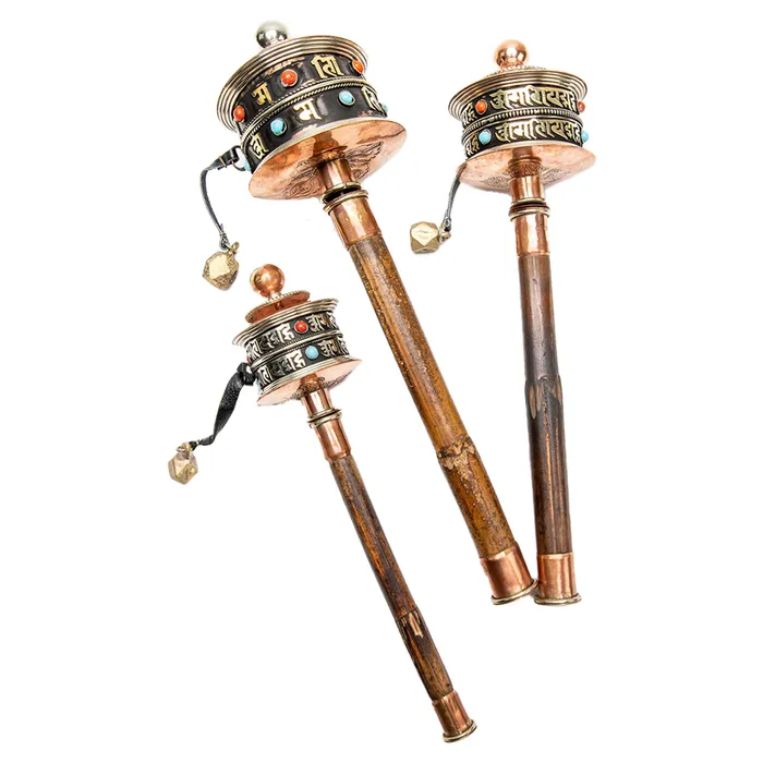 DharmaCrafts Earrings Handheld Prayer Wheel