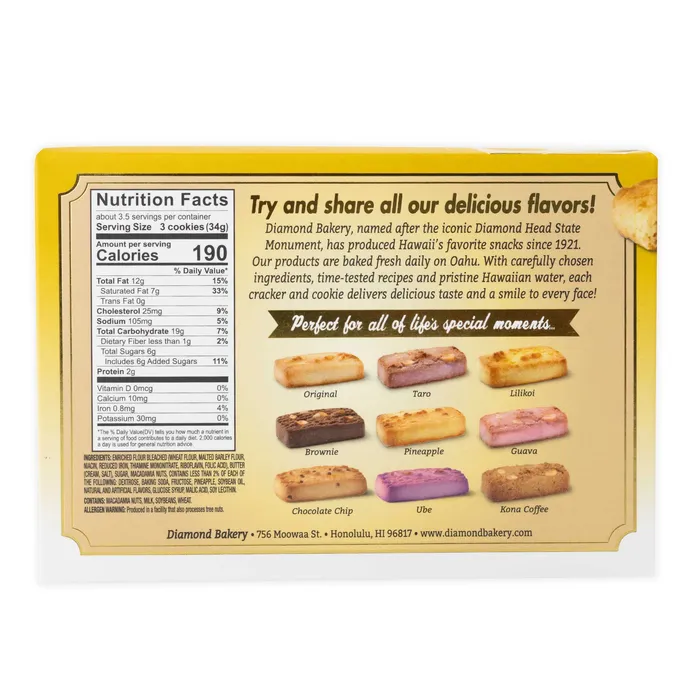 Diamond Bakery Macadamia Pineapple Shortbread Cookies 4 oz DIAMONDBAKERY Earrings