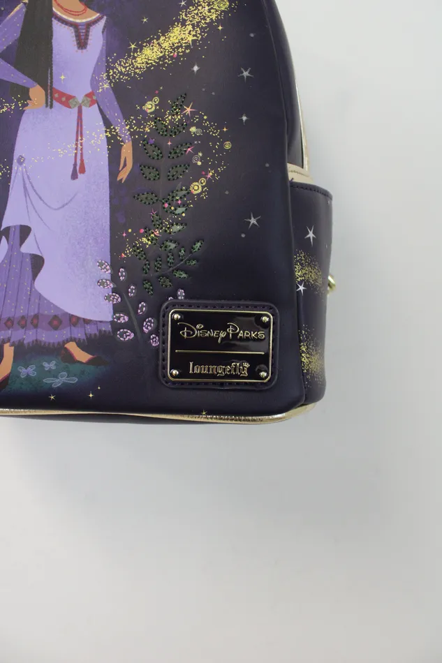 Disney Earrings NEW Disney Loungefly Asha Star Wish Backpack Wallet Set