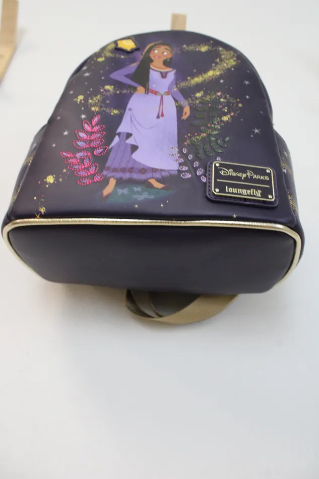 Disney Earrings NEW Disney Loungefly Asha Star Wish Backpack Wallet Set