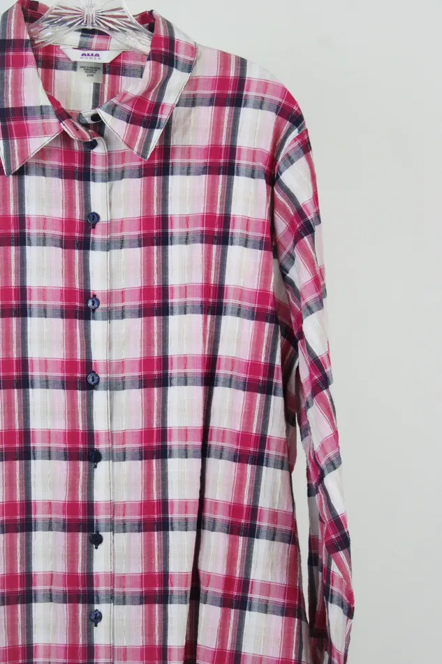 Earrings Alia Alia Pink Plaid Shirt 20W