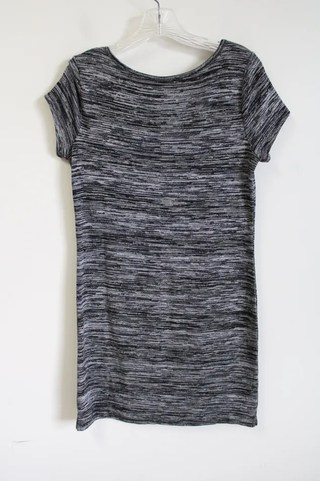 Earrings Ann Taylor LOFT Gray Heathered Knit Dress S Ann Taylor LOFT