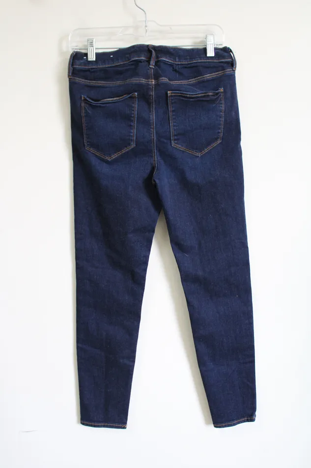 Earrings Ann Taylor LOFT LOFT Dark Wash Skinny Jeans 8