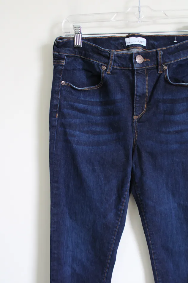 Earrings Ann Taylor LOFT LOFT Dark Wash Skinny Jeans 8