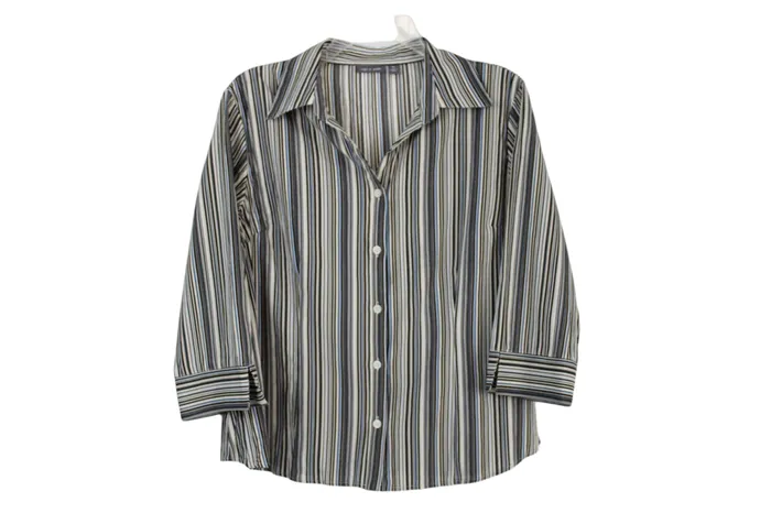 Earrings APT9 Apt 9 Striped Button Down Blouse L Petite