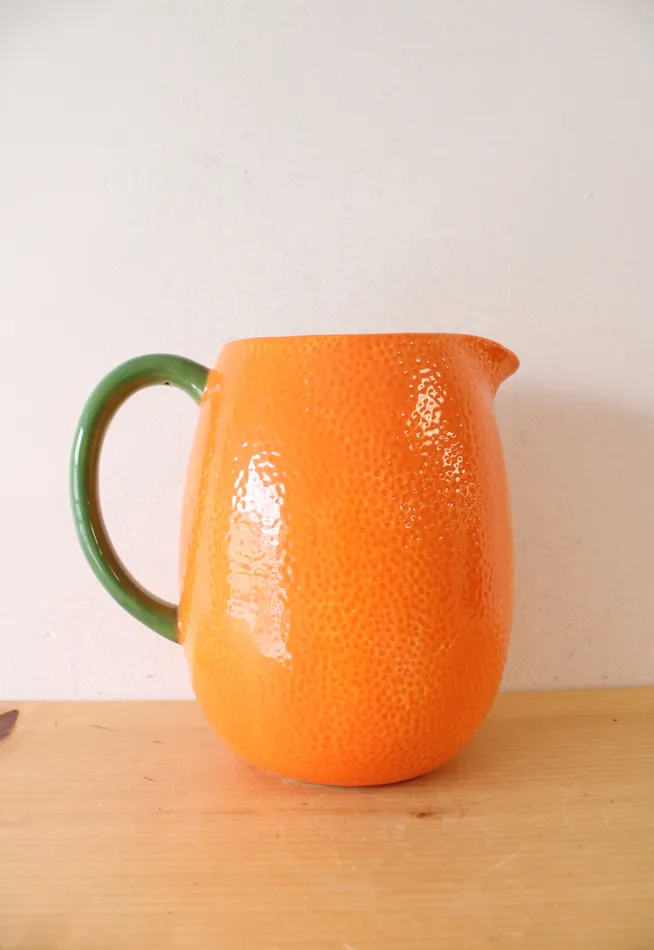 Earrings Arlington Designs Arlington Designs Orange Textured Large Pitcher