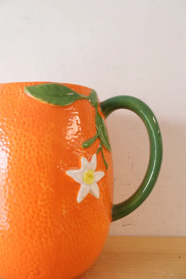 Earrings Arlington Designs Arlington Designs Orange Textured Large Pitcher