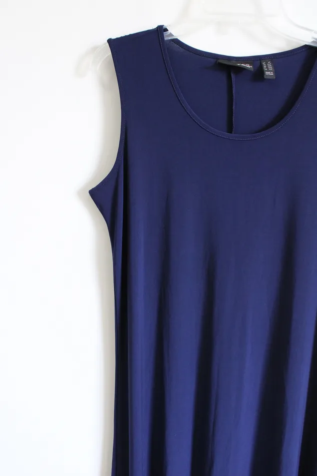 Earrings Attitudes By Renee Navy Blue Tank Dress L Petite Renee