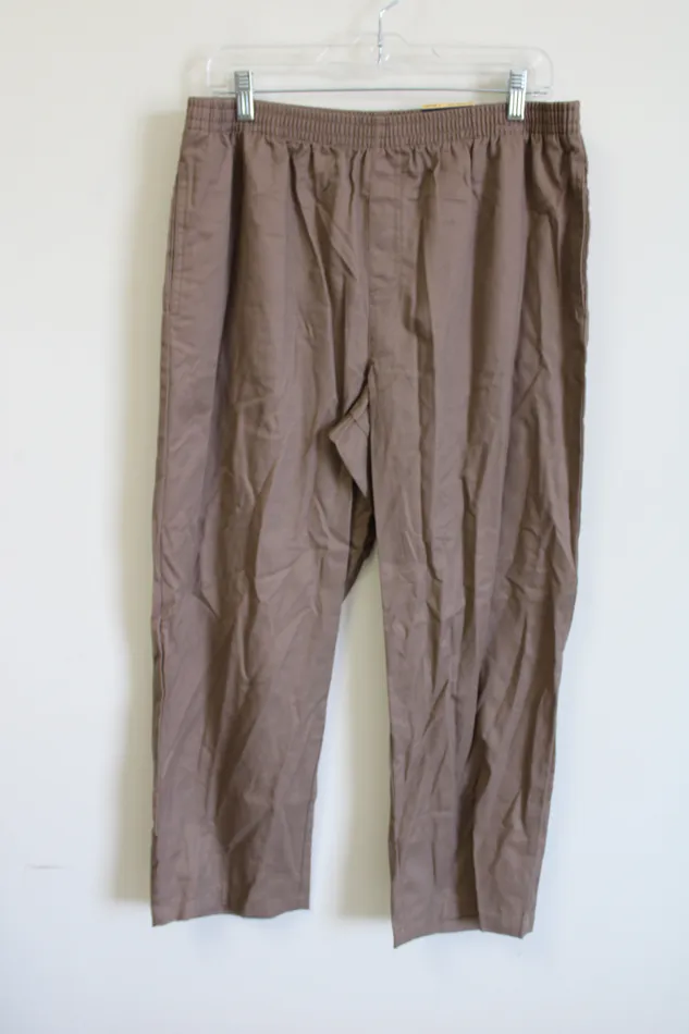Earrings Basic Editions NEW Basic Editions Brown Relaxed Fit Pant L Short