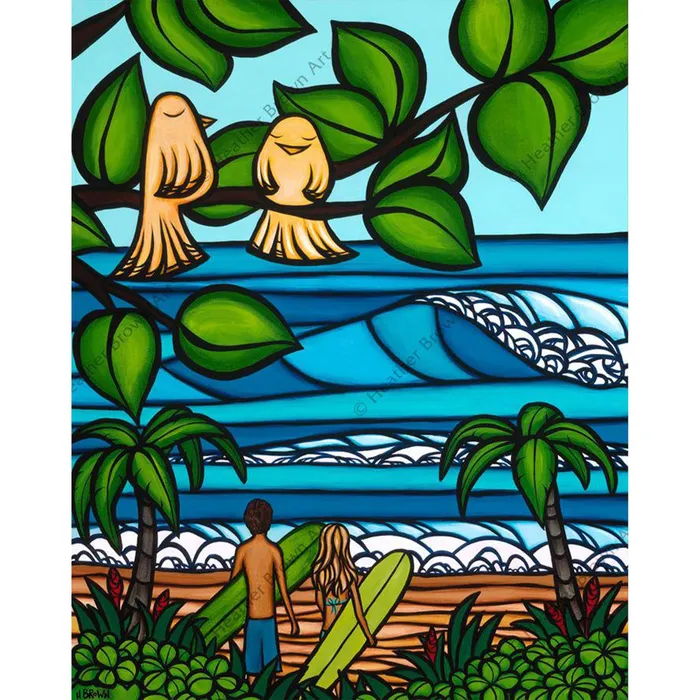 Earrings BLACKSAND Kuuipos Matted Print by Heather Brown 8x 10