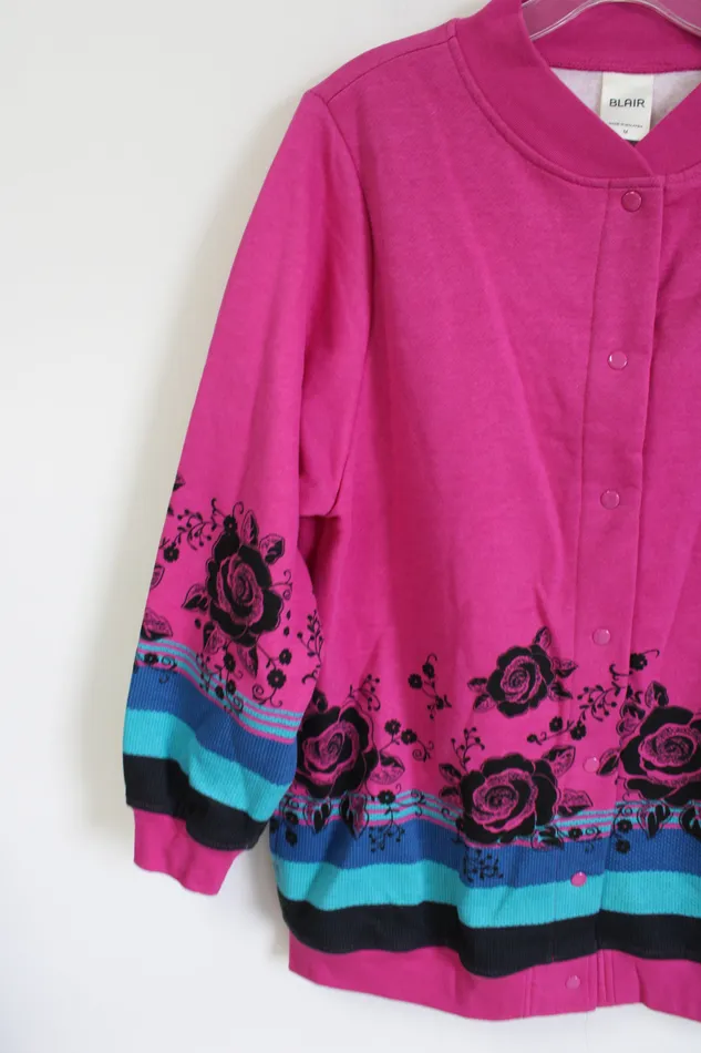 Earrings Blair Pink Fleece Lined Cardigan M Blair