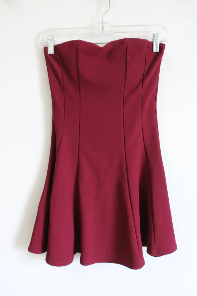 Earrings Body Central Body Central Maroon Sleeveless Dress S