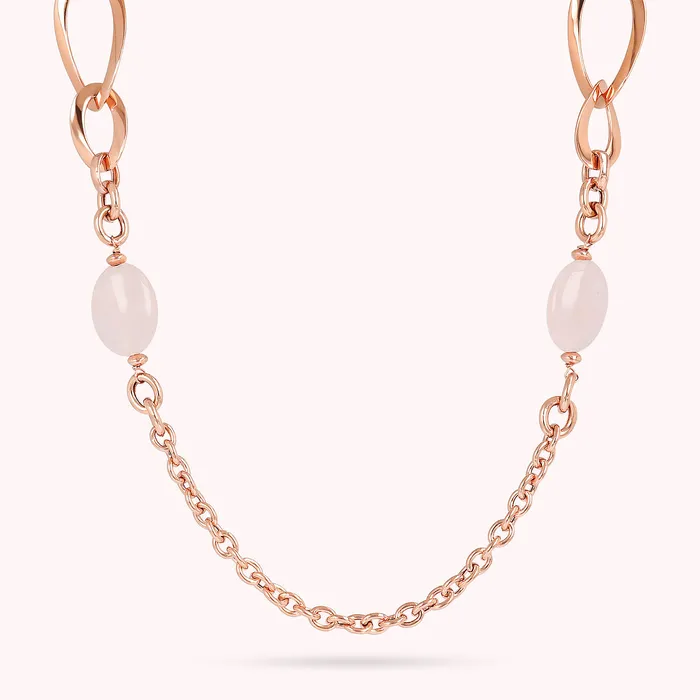 Earrings Bronzallure Collana Lunga Catena Rolo con Maglie Grumetta e Pietre Naturali Earrings Bronzallure Collana Lunga Catena Rolo con Maglie Grumetta e Pietre Naturali