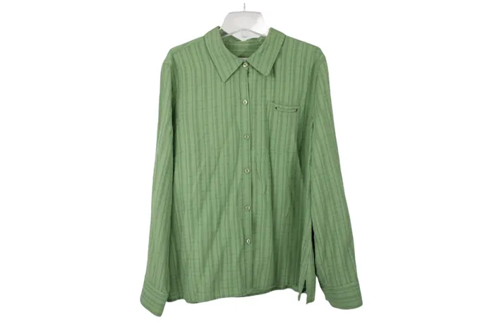 Earrings Christopher Banks Christopher Banks Green Textured Flow Top L