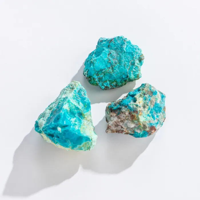 Earrings Chrysocolla Rough GEOCENTRAL