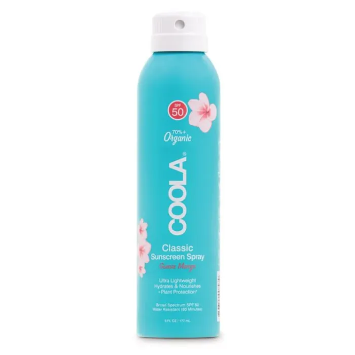 Earrings Coola Classic Guava Mango Organic Body Sunscreen Spray SPF 50 COOLA