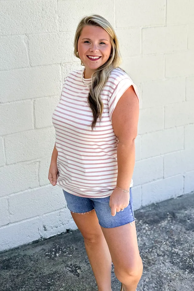 Earrings Crossing Lines Stripe Top Heimish