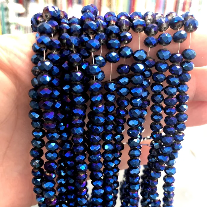 Earrings Crystal faceted rondelle 6mm Beads PBC6C45 Peppy Beads