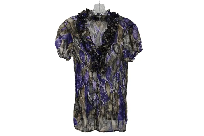 Earrings East 5th East 5th Purple Snakeskin Blouse S