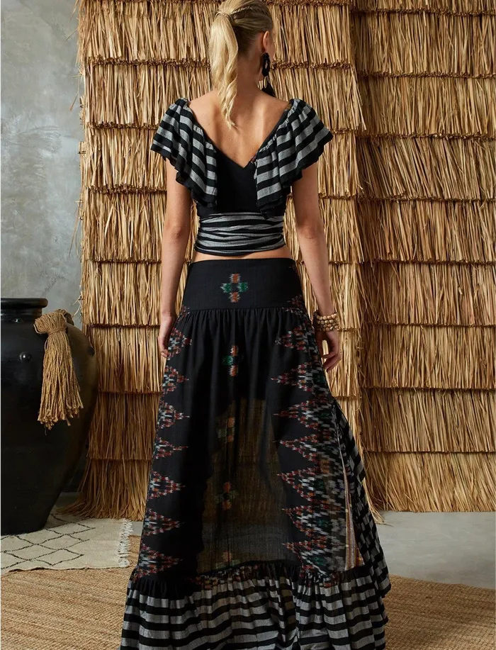 Earrings Erika Pea RAEA SHIRT IKAT Earrings Erika Pea RAEA SHIRT IKAT